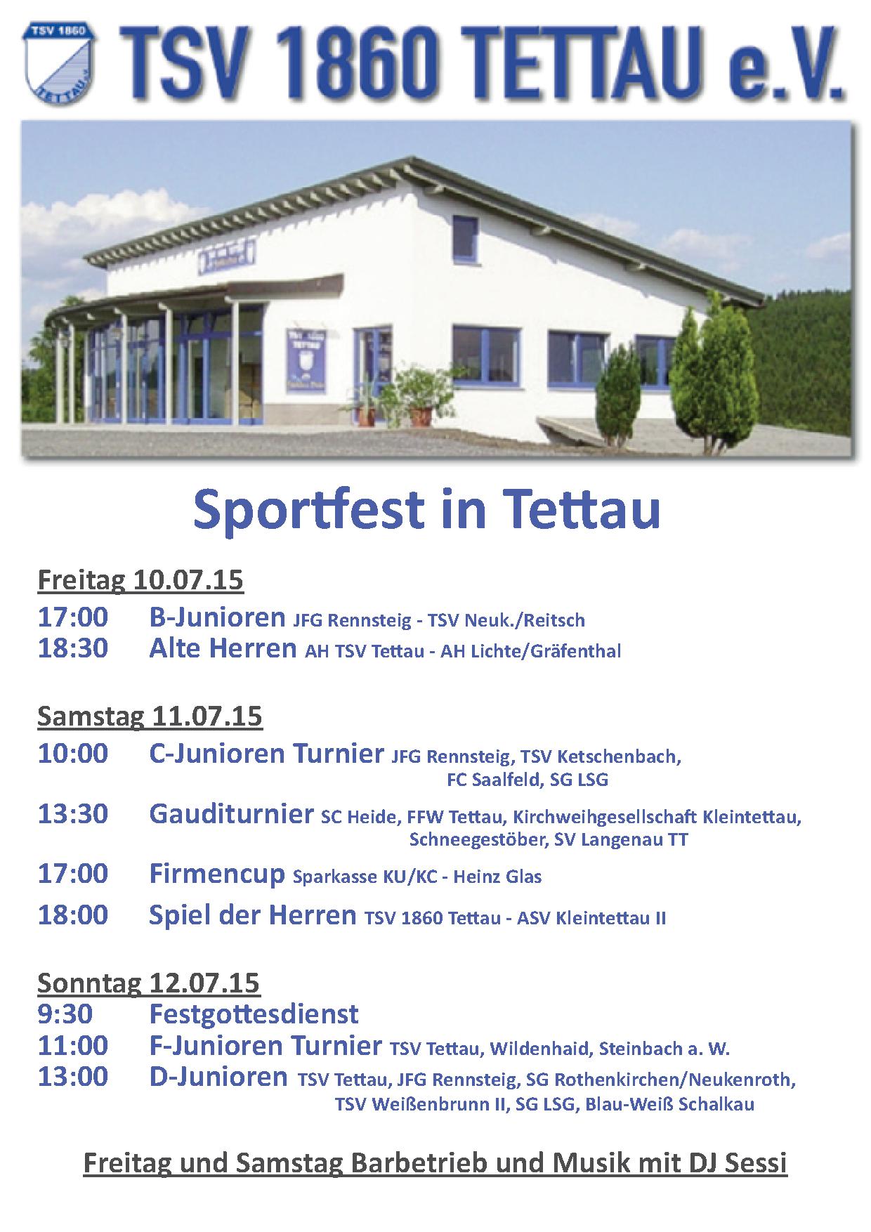 Sportfestprogramm 2015