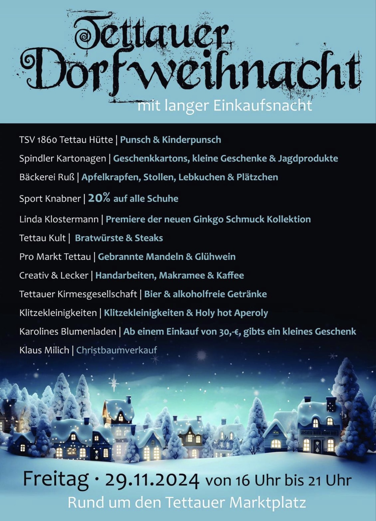 Tettauer Dorfweihnacht 2024